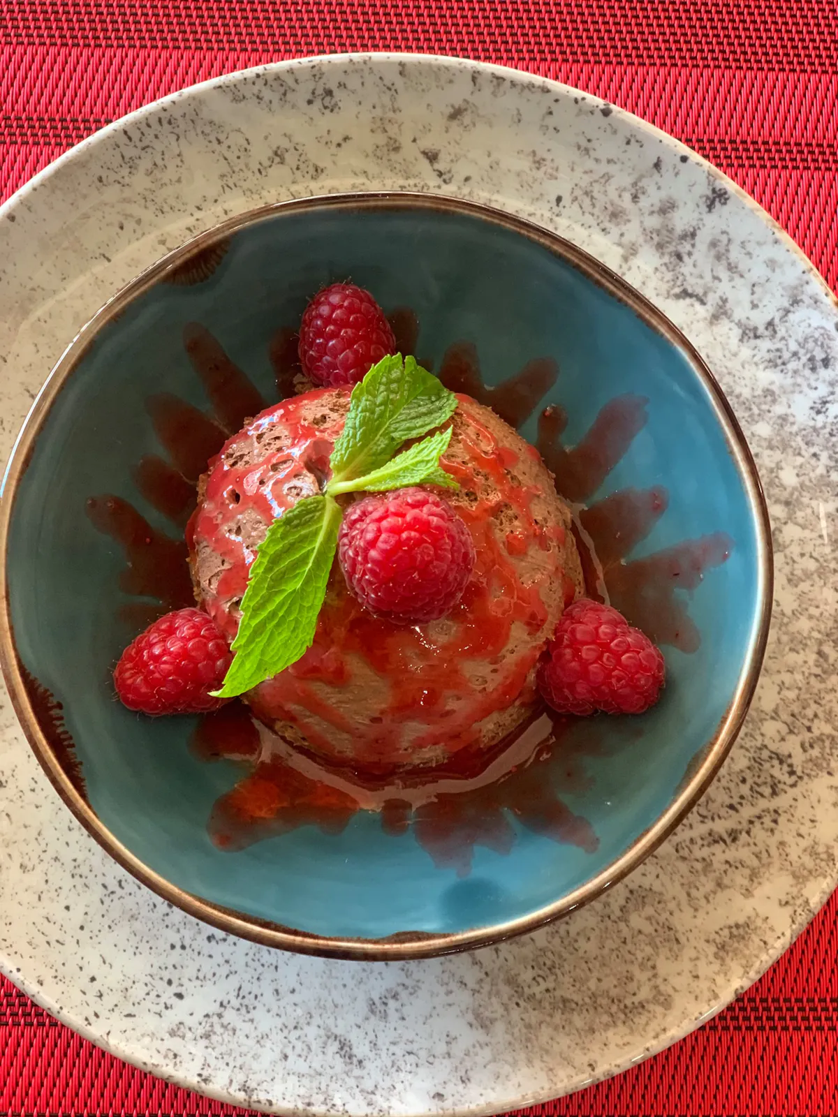 a bowl of fruit on a plate