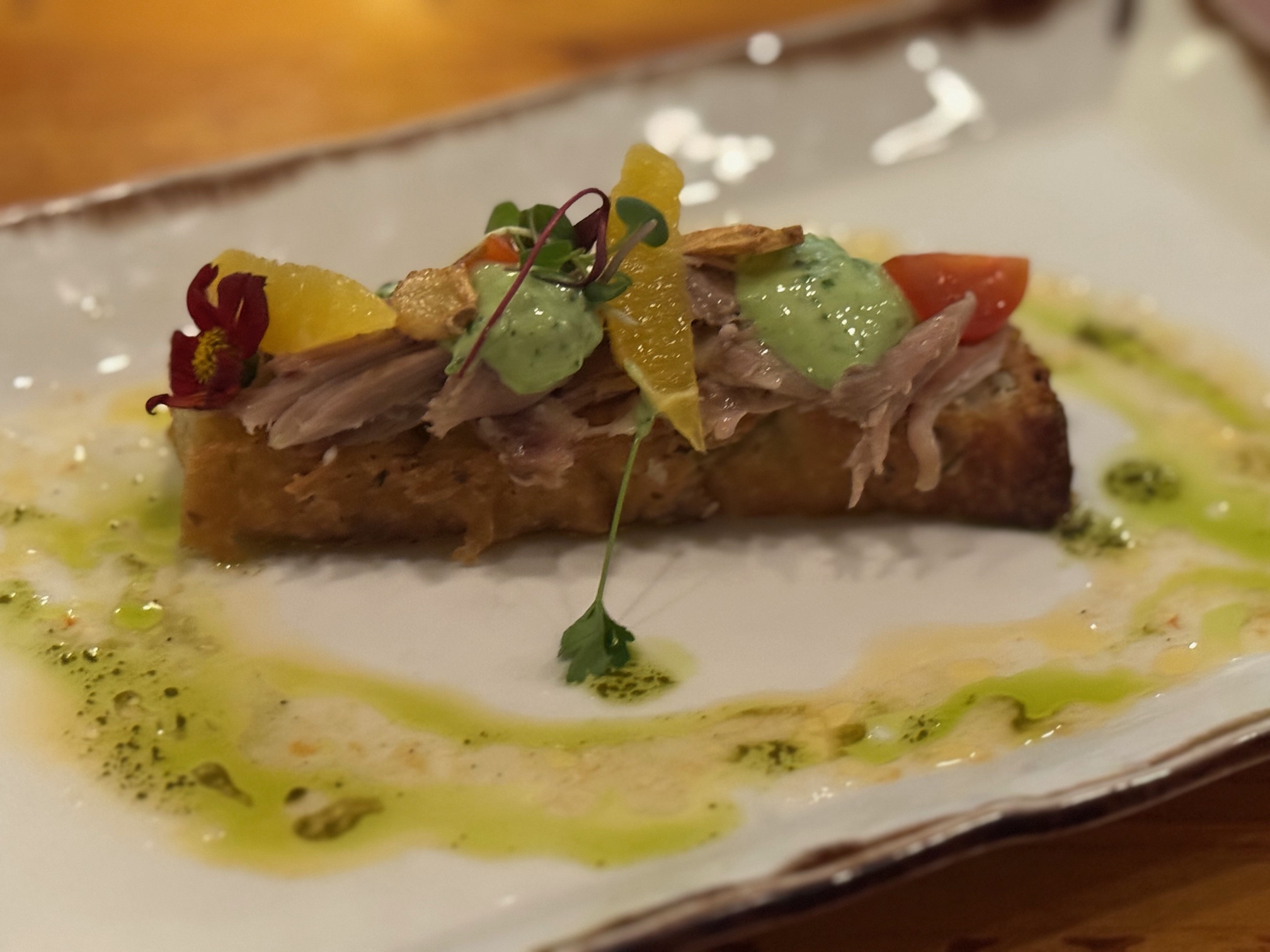 a piece of food on a plate