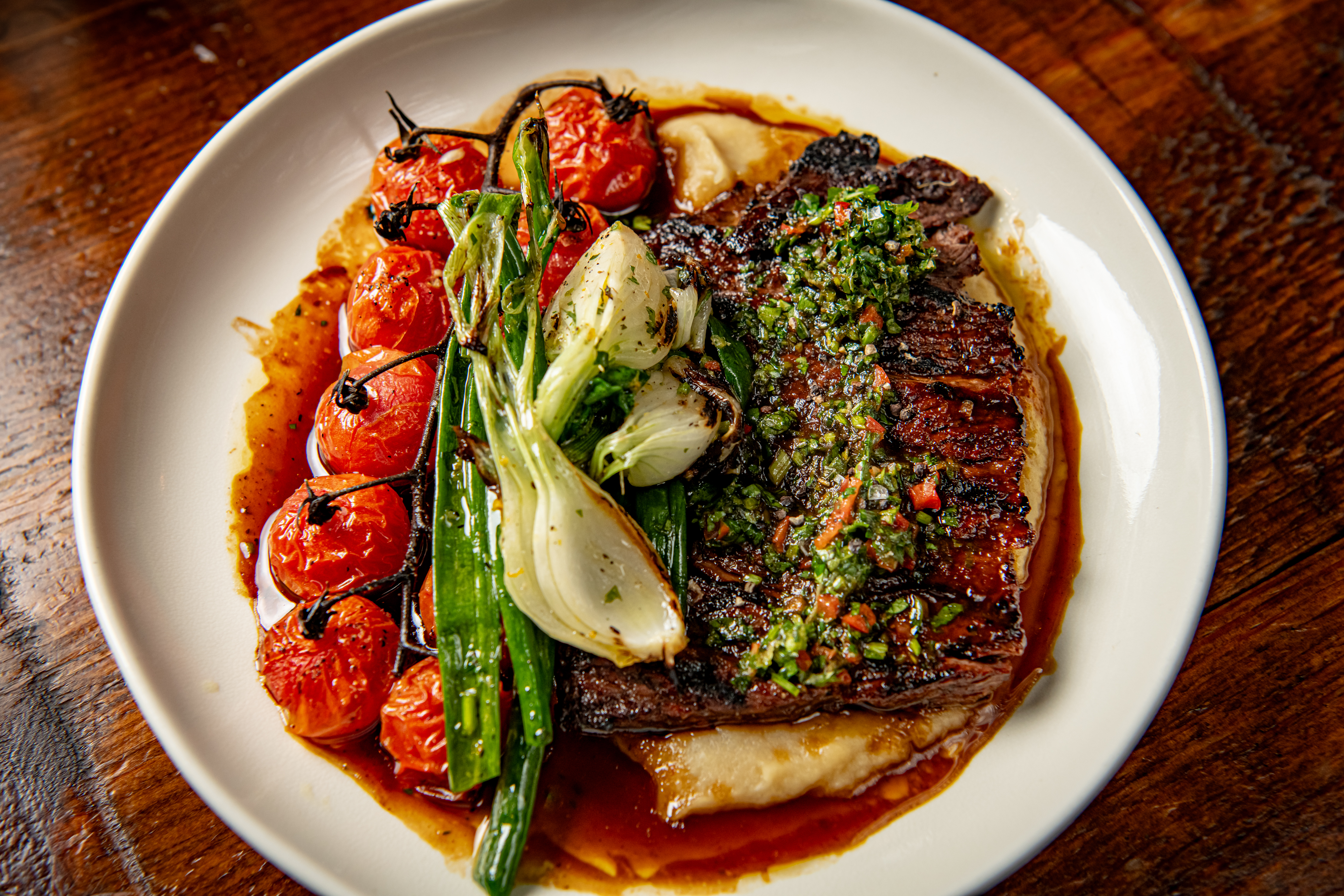 a plate of food on a table