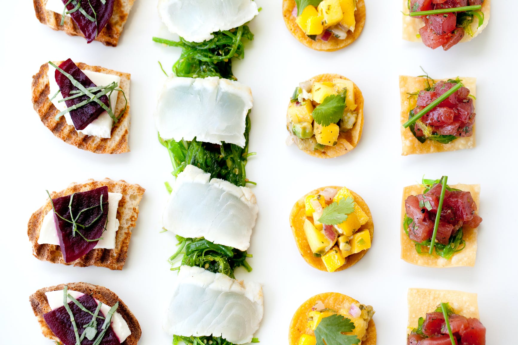a tray of food