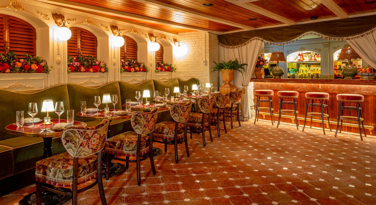 a dining room table