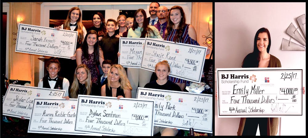 a group of people posing for a photo