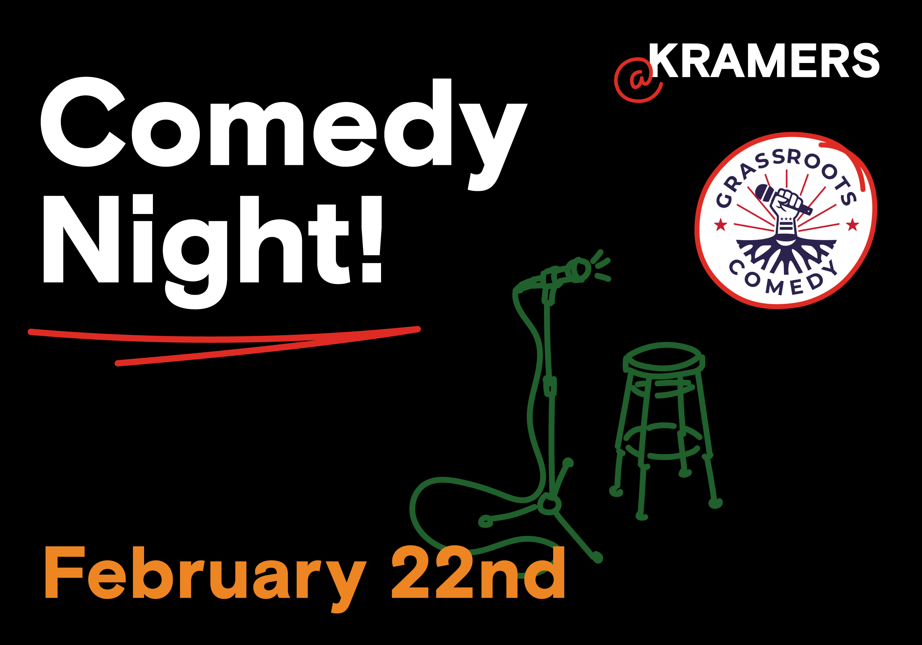 Super Spectacular Black History Month Comedy Special Kramers Bookstore, Bar, & Restaurant in