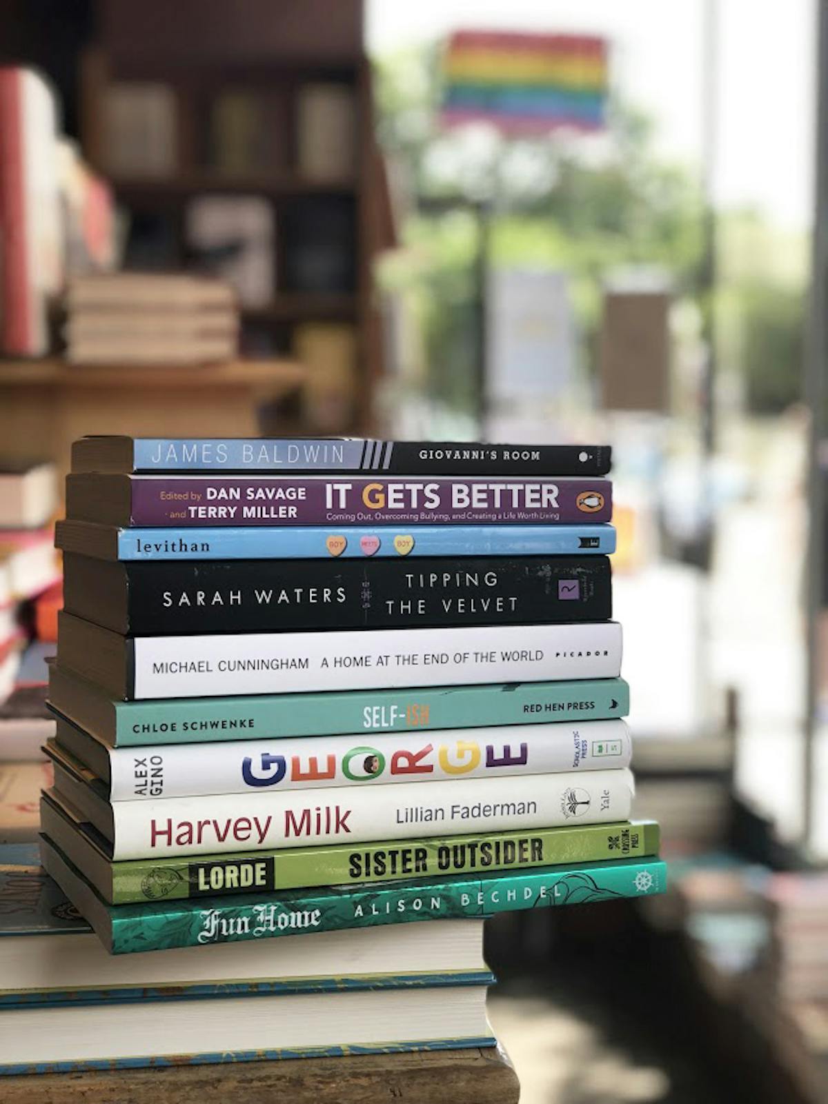 a close up of a stack of flyers on a table