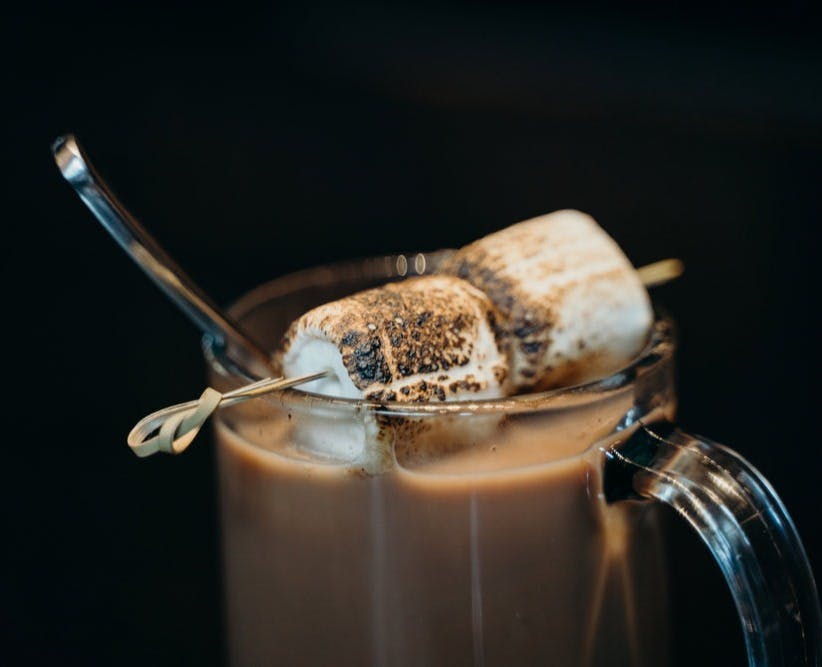 an image of hot chocolate with marshmallows