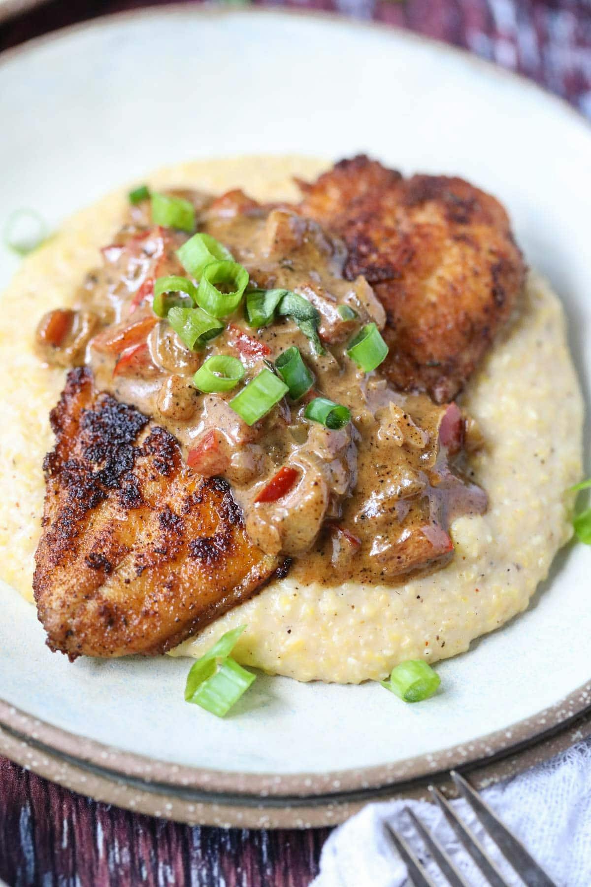 grilled chicken and mashed potatoes