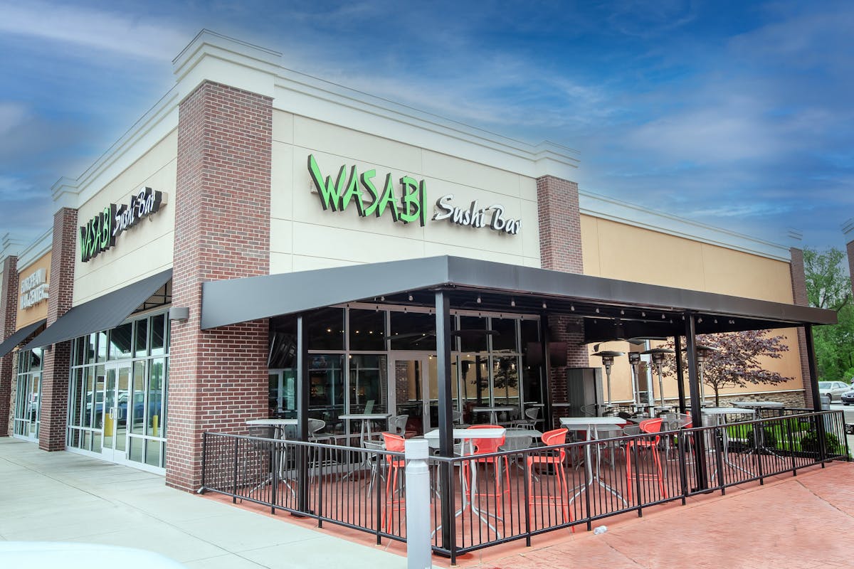 a store front at day