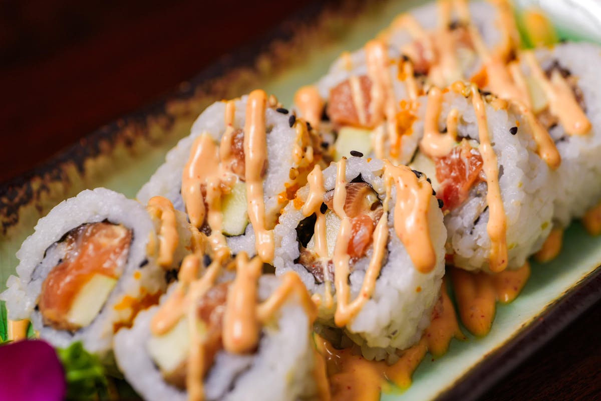 Spicy Salmon Sushi Roll