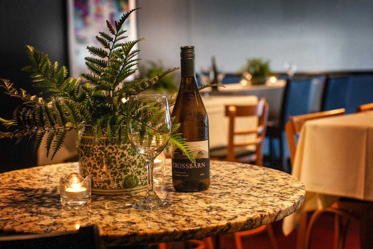 a vase of flowers on a table