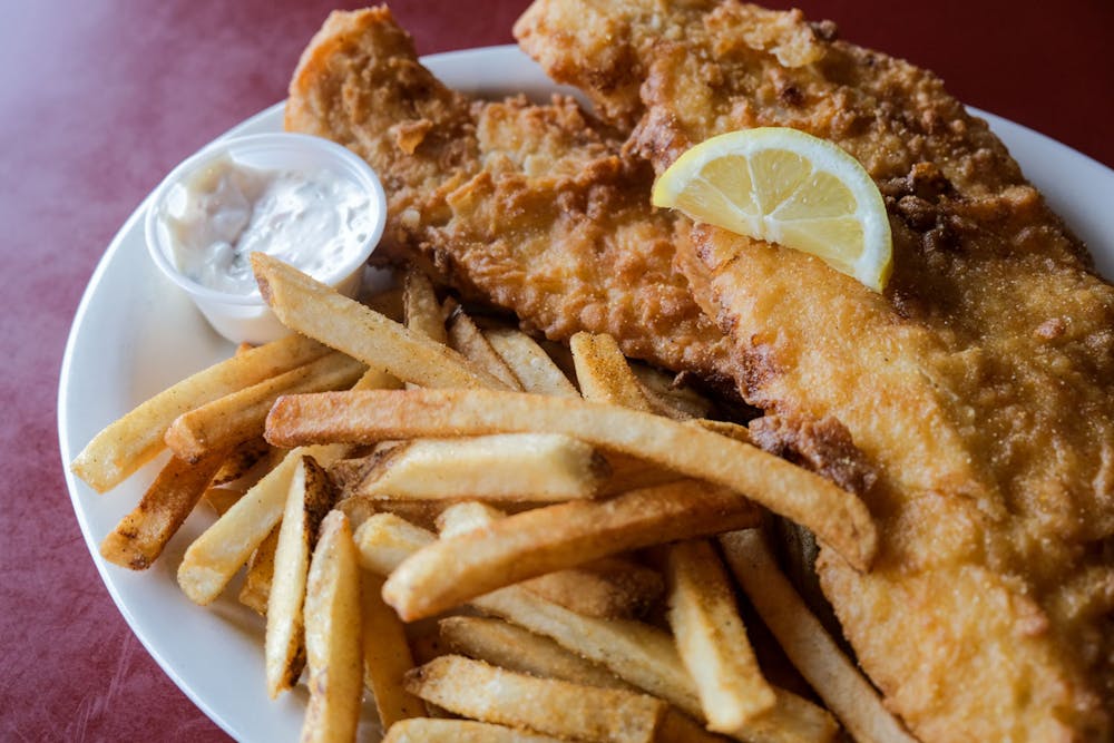 a pile of fries on a plate