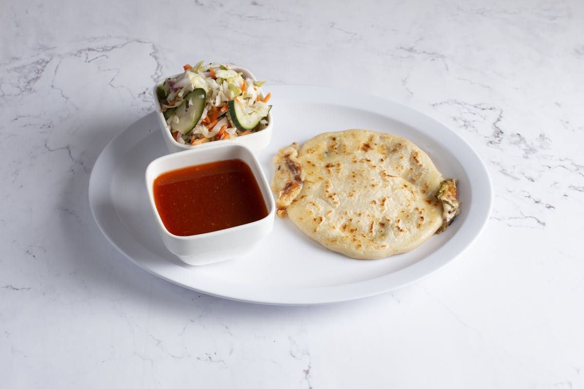 a plate of food on a table