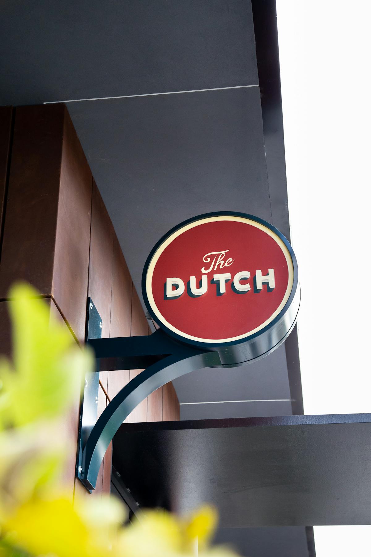 a close up of a sign