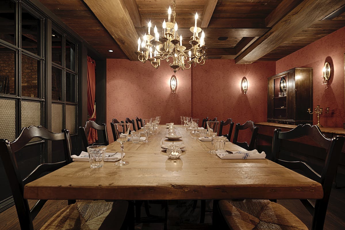 a dining room table