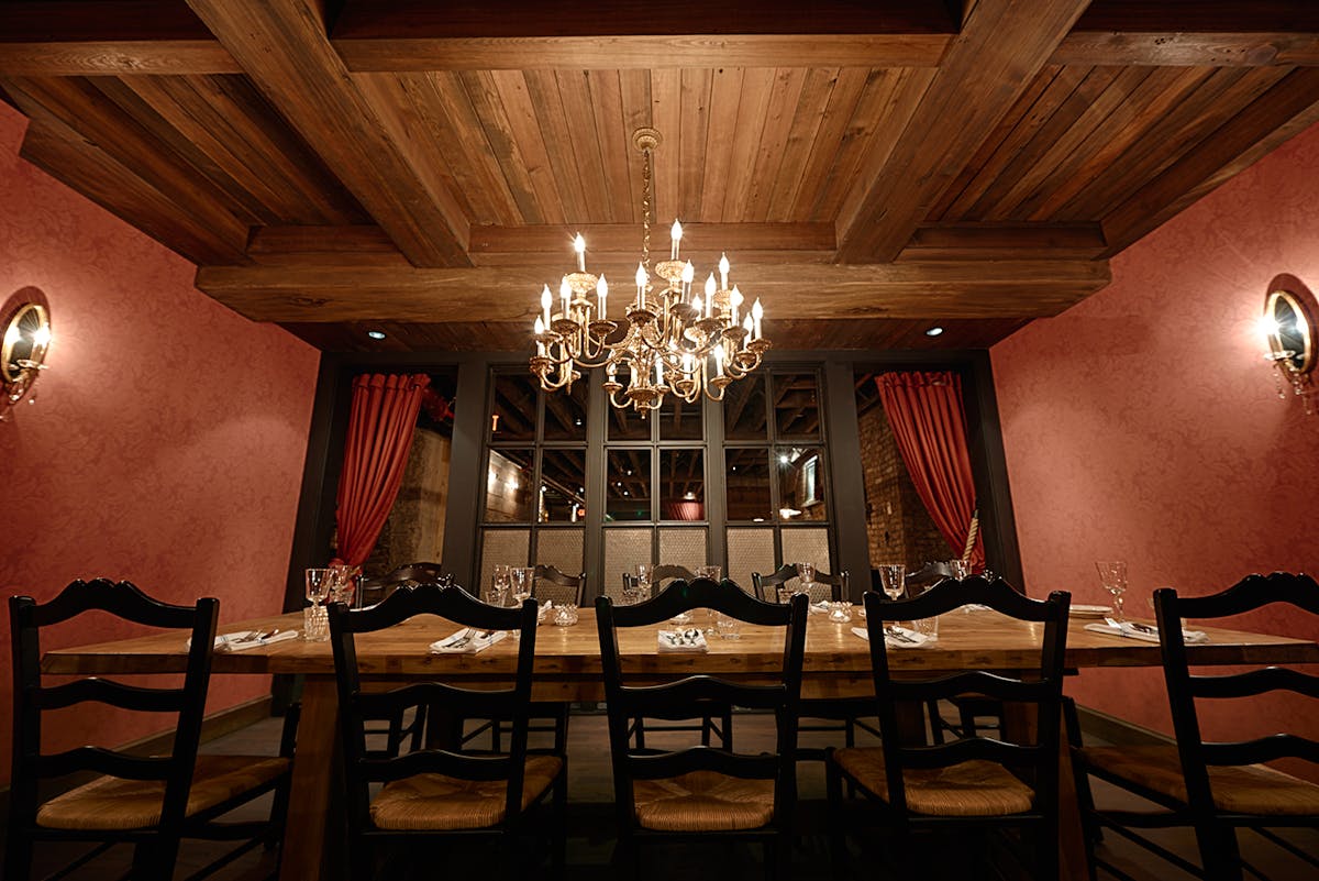 a dining room table