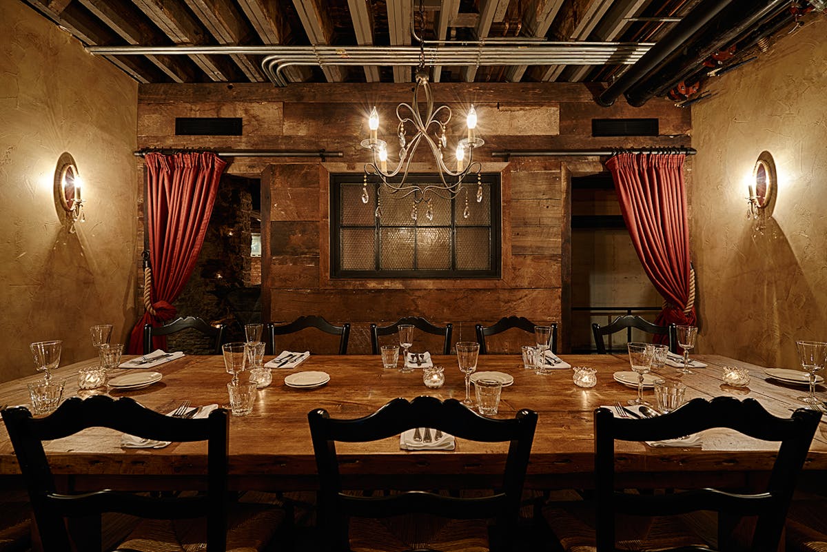 a dining room table