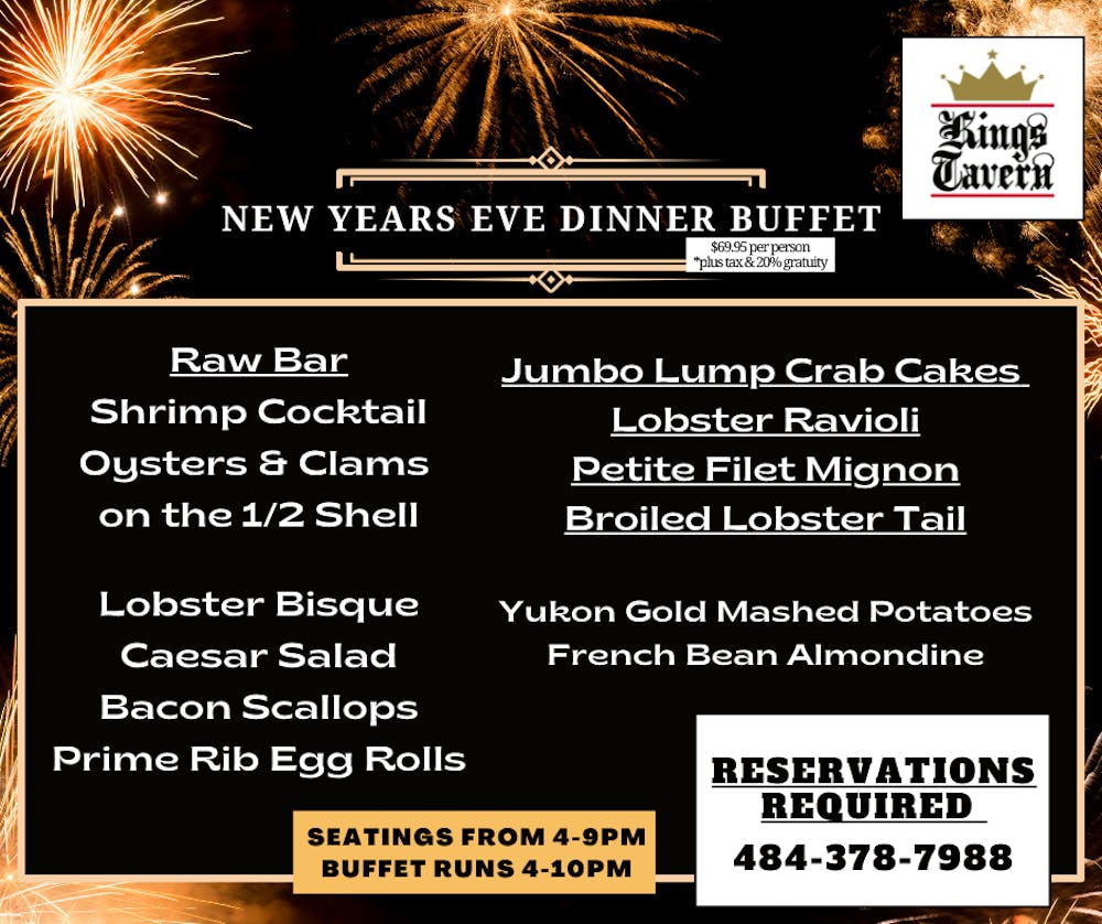 Menus Kings Tavern in Coatesville, PA