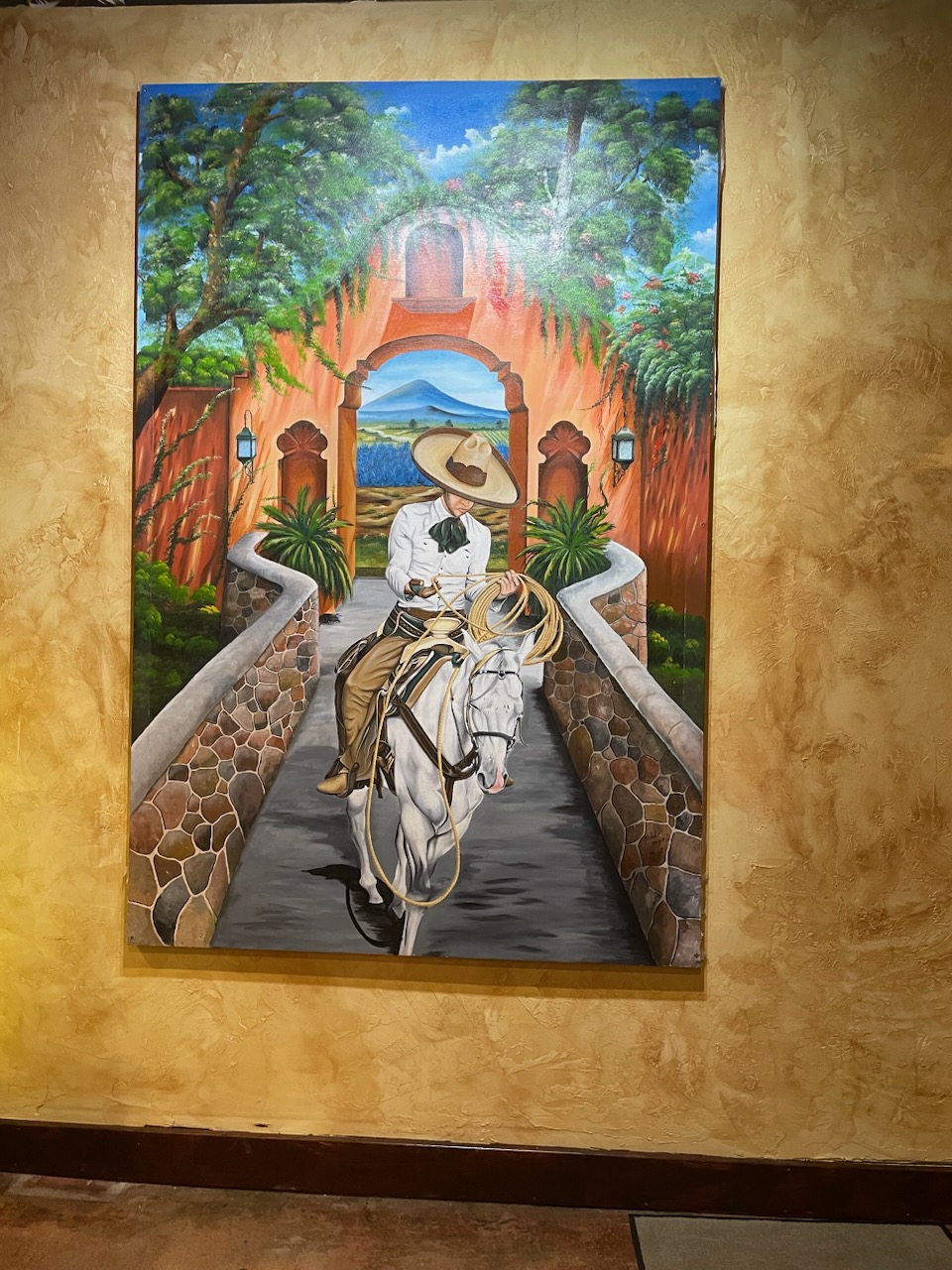 a painting on the side of a building