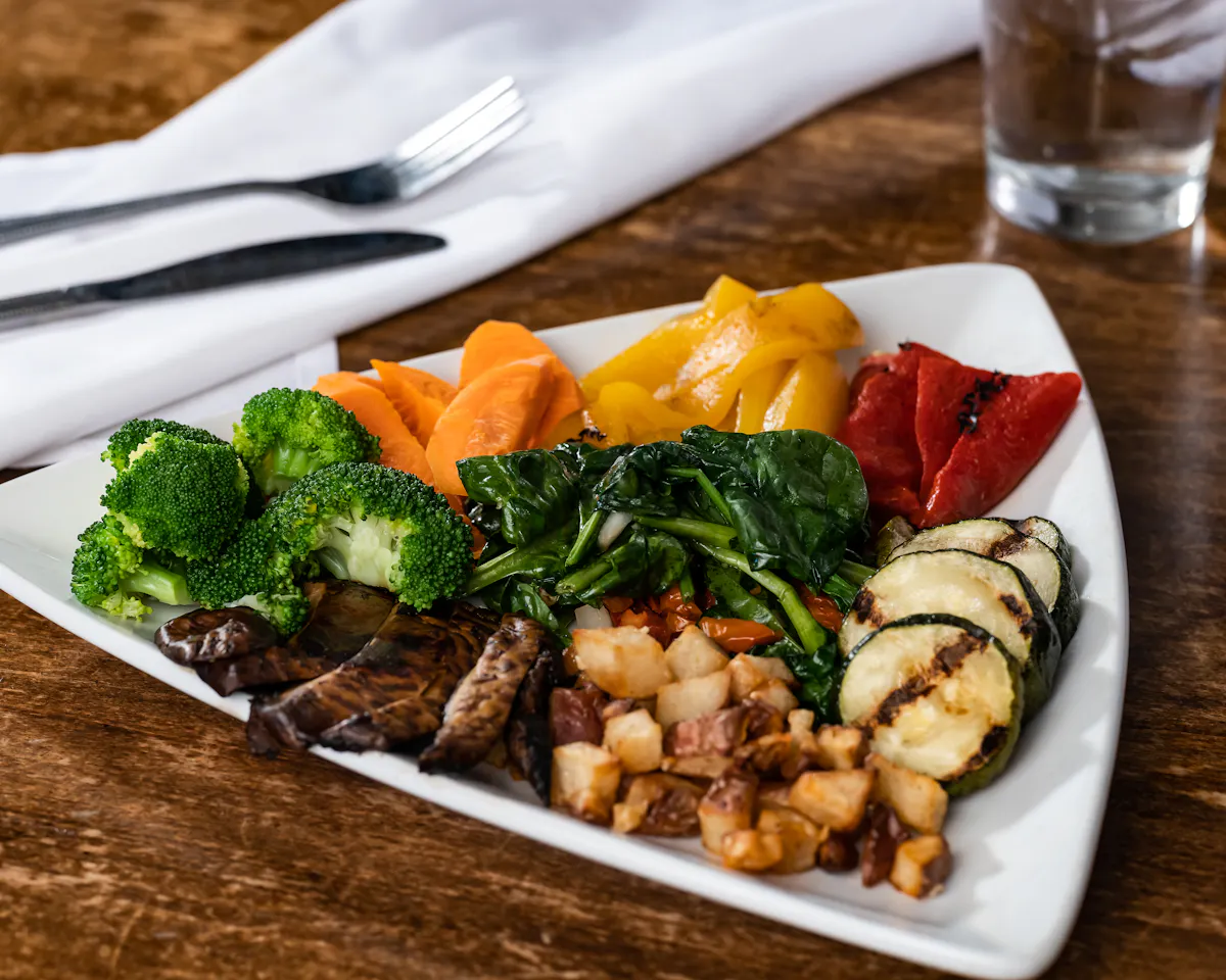a plate of food on a table