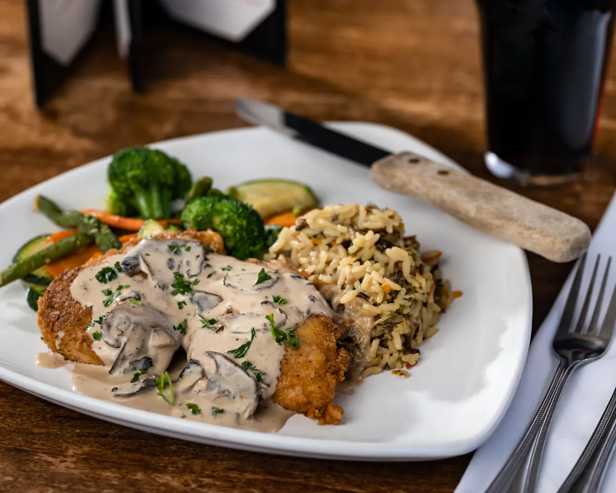 a plate of food on a table