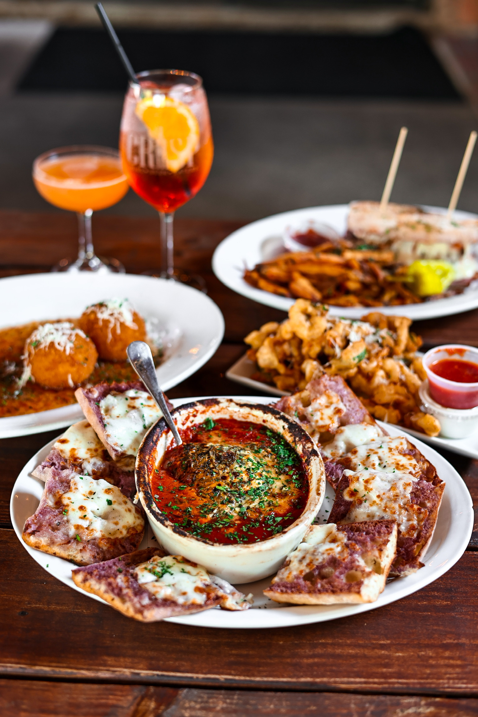 a plate of food on a table