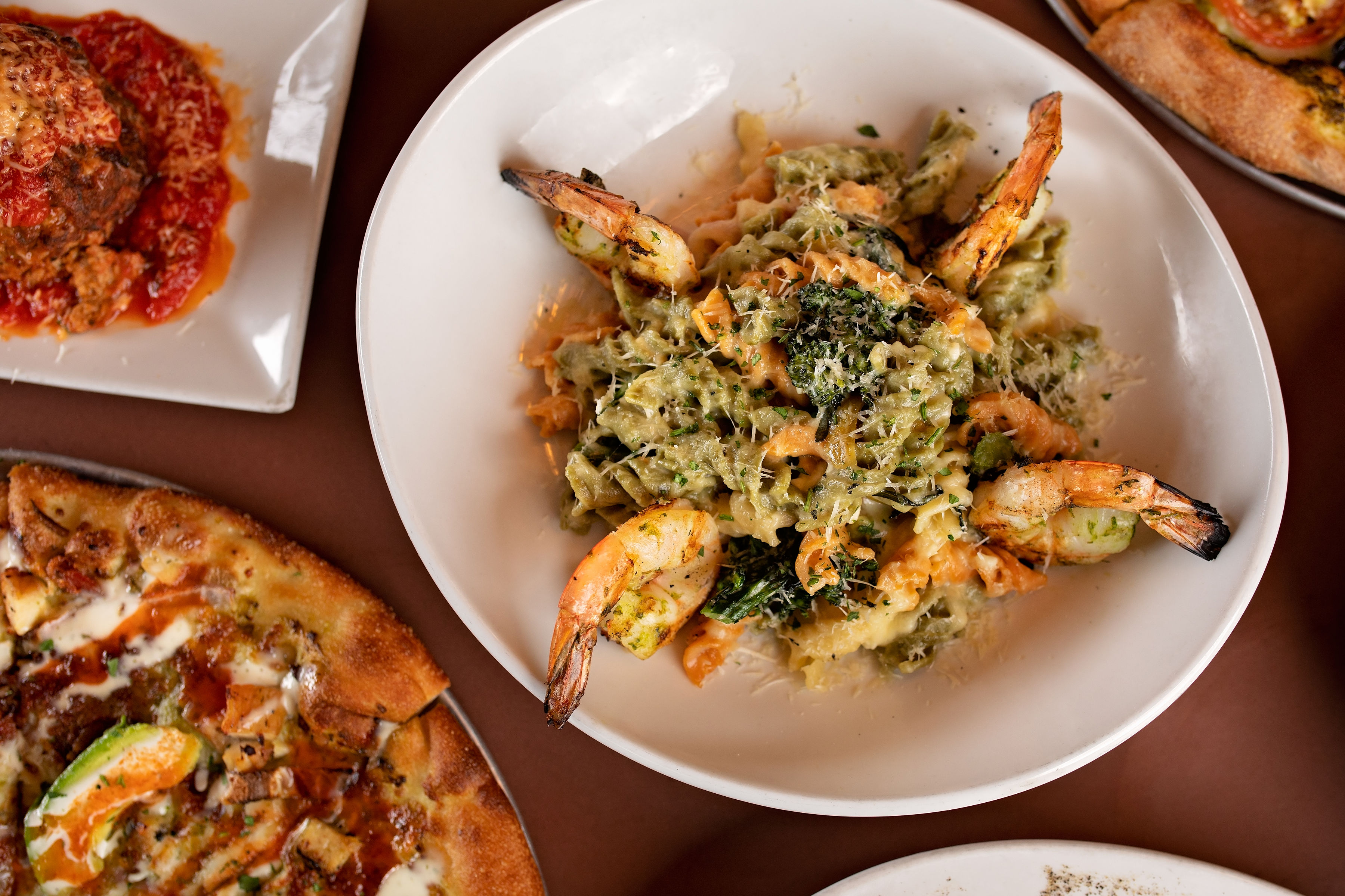 a plate of food on a table