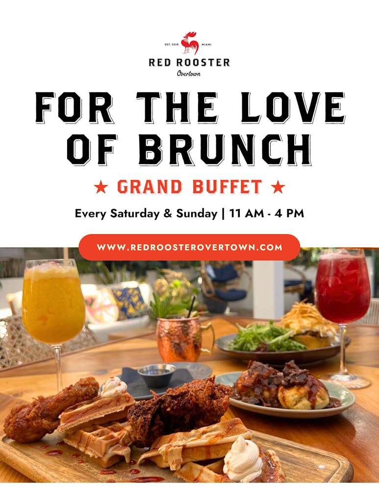 Red Rooster Overtown. For the Love of Brunch ★ Grand Buffet ★. Every Saturday & Sunday |11 AM-4 PM. www.redroosterovertown.com