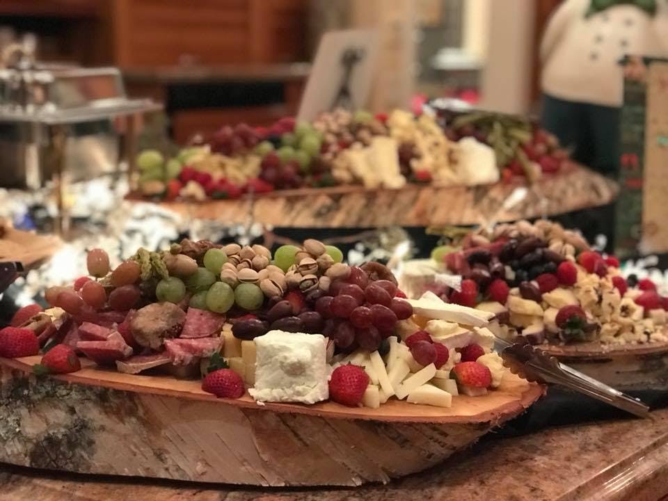 a bunch of food on a table