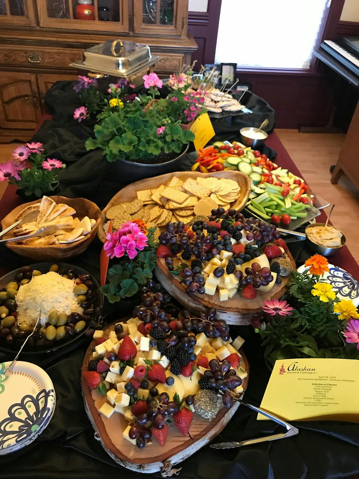 a bunch of food sitting on a table
