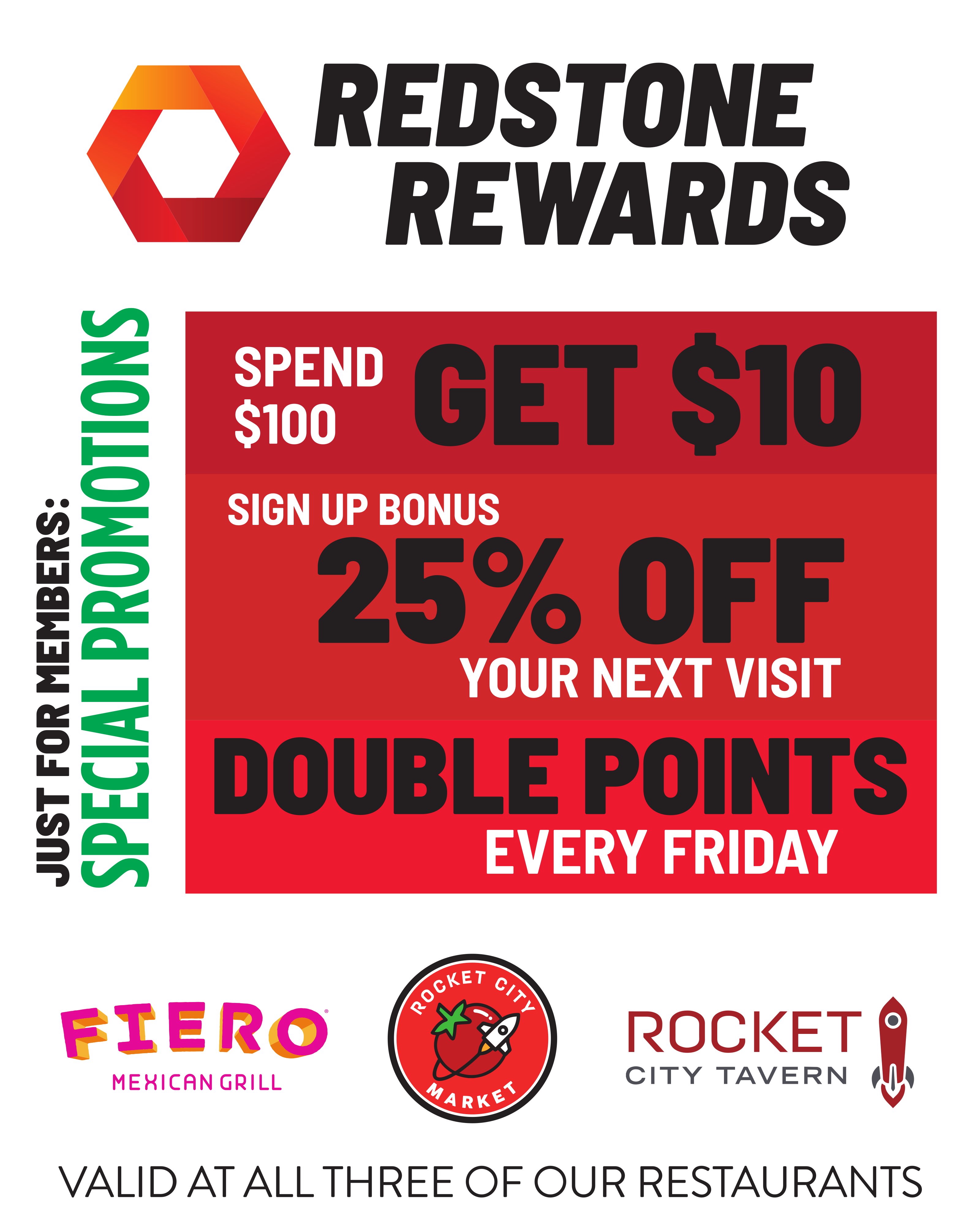 a red and white sign with black text