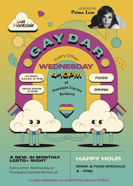 Gaydar LGBTQ+ Night Pineapple Express Barbecue Barbecue Restaurant