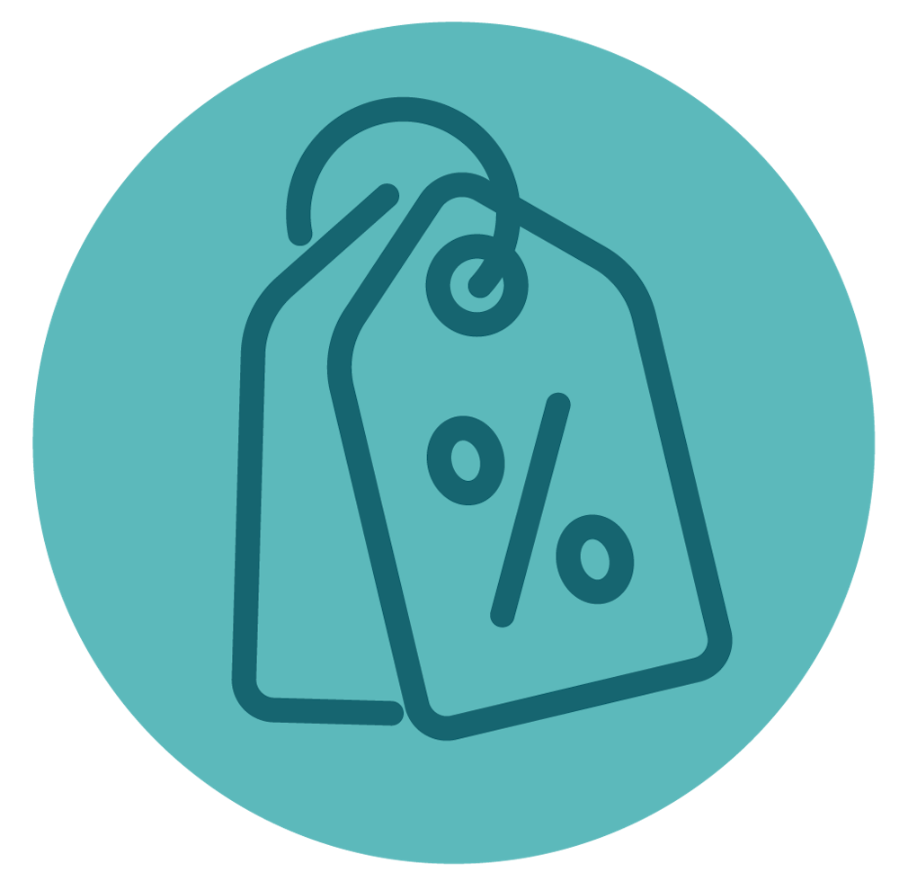 exclusive offer tag icon