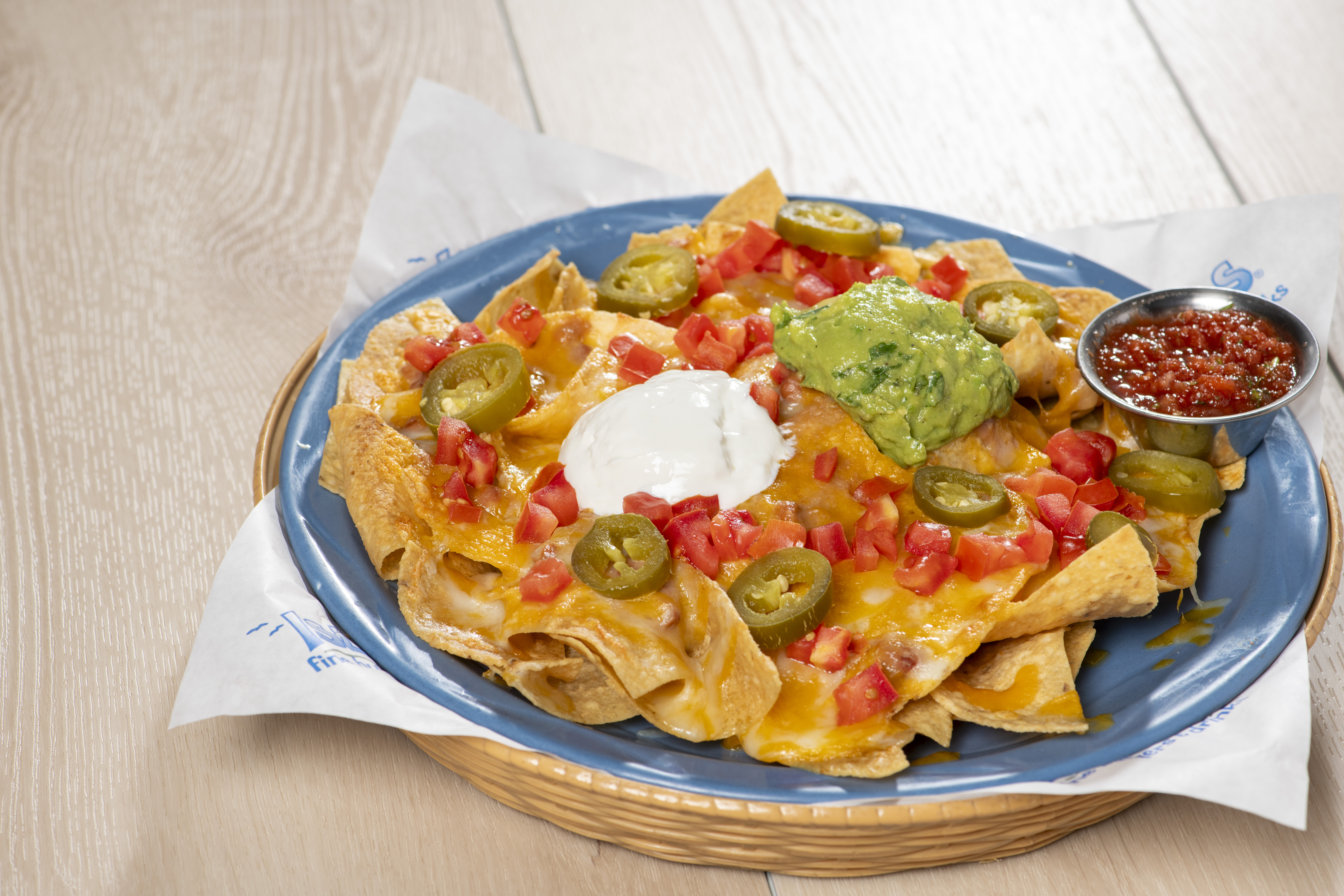 a plate of islands nachos