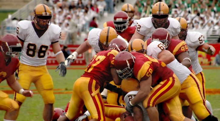 a football players in a game