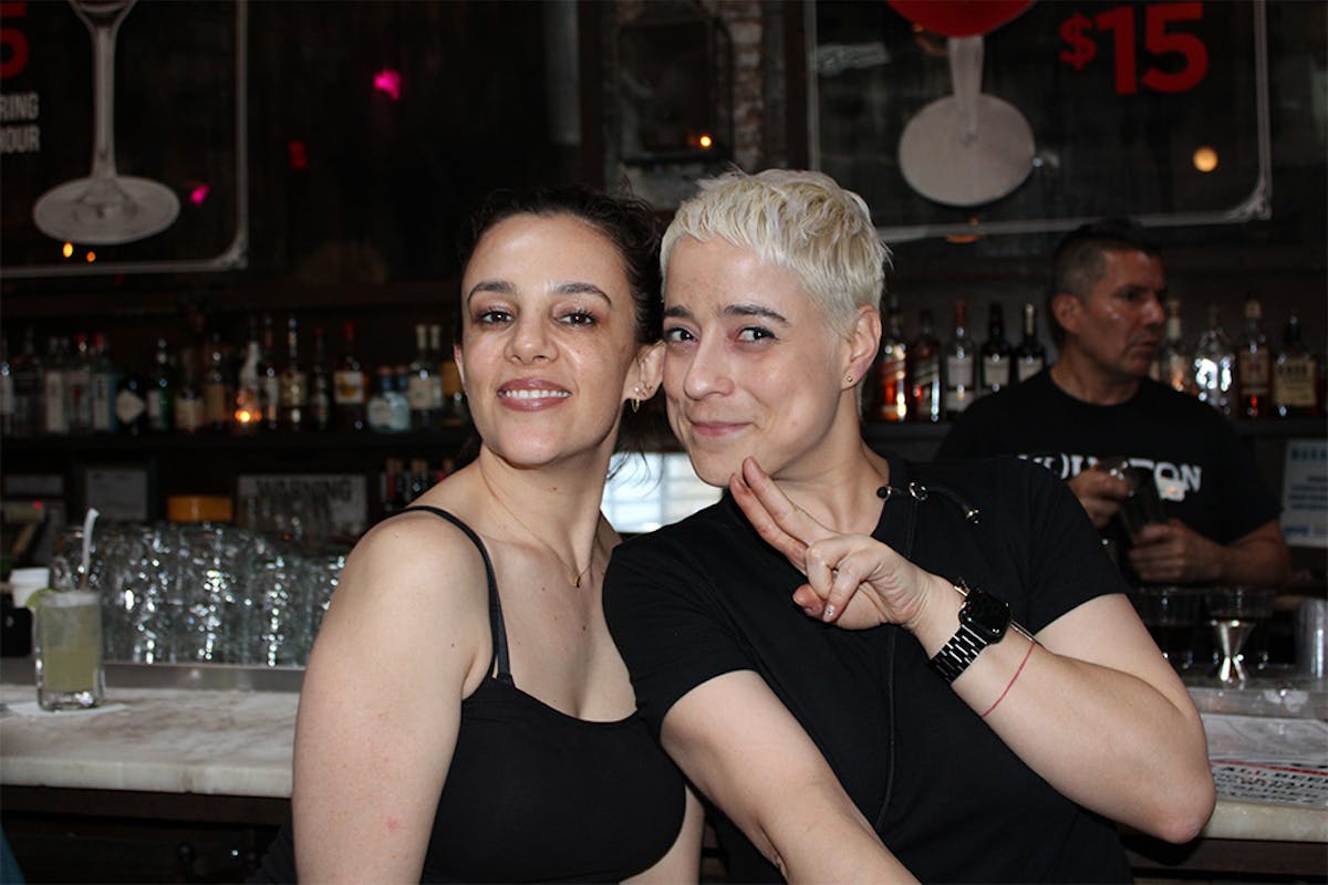 a man and a woman posing for a picture