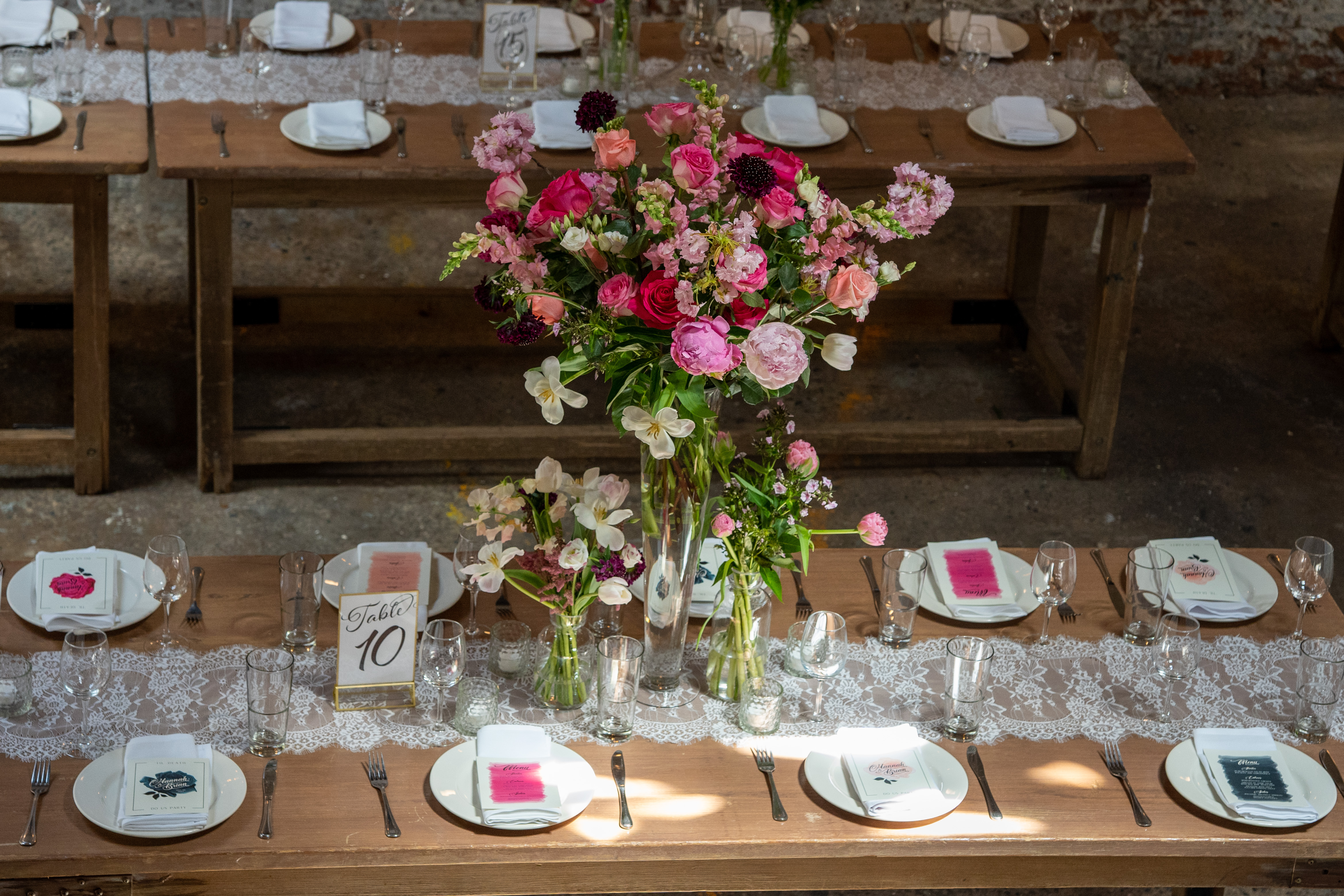 a cake sitting on top of a wooden table