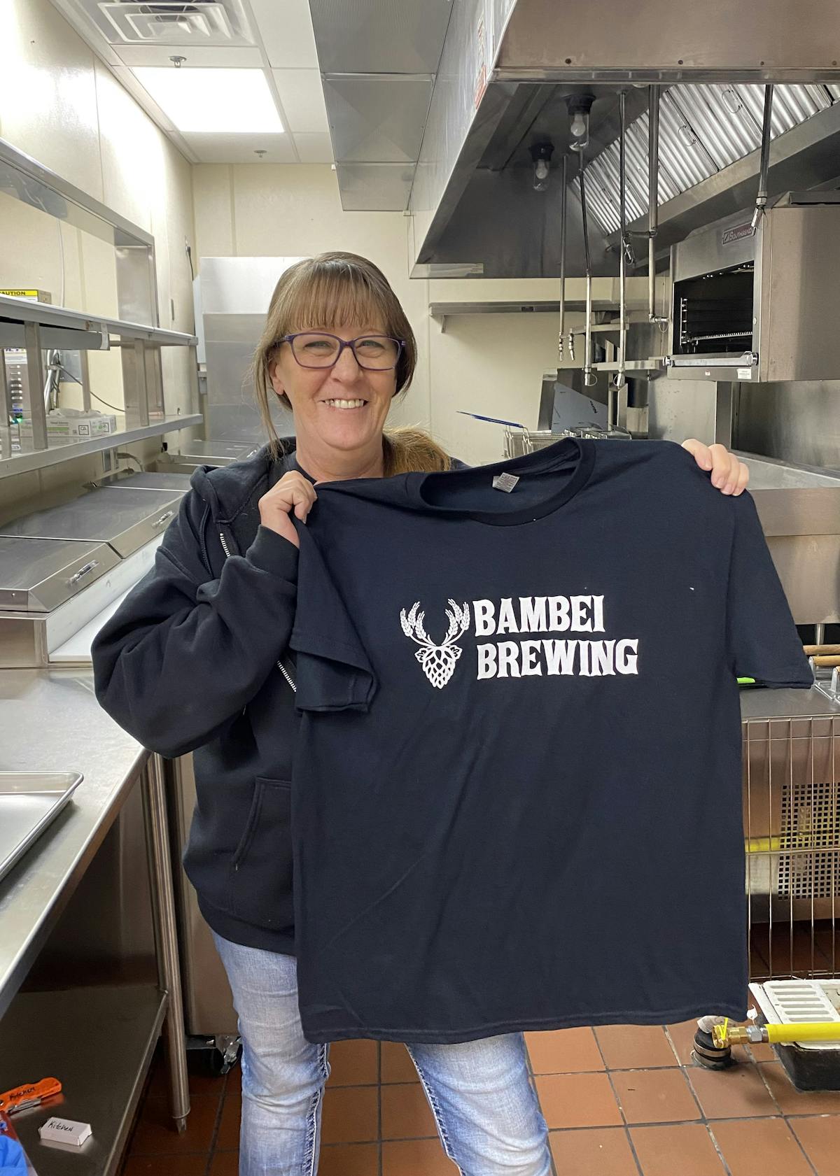 a person standing in front of a building