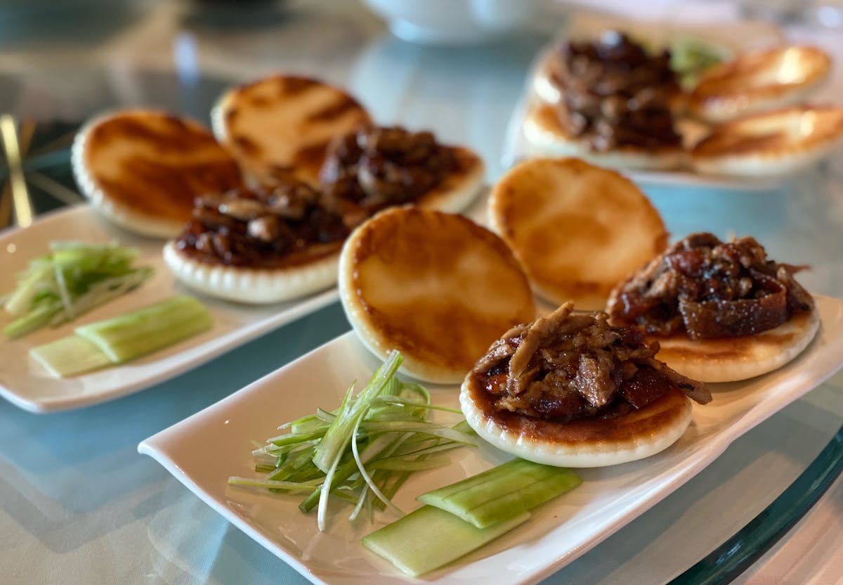 a plate of food on a table