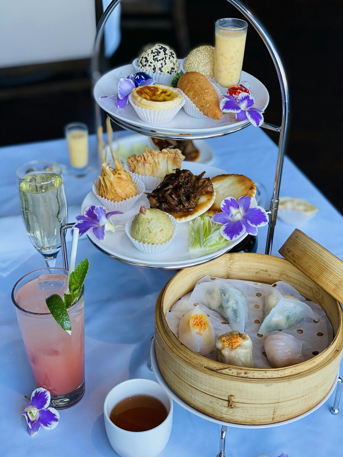 a plate of food on a table