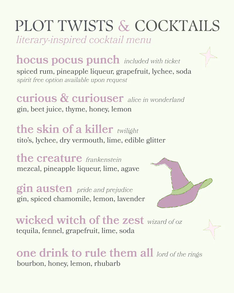 Dinner menu