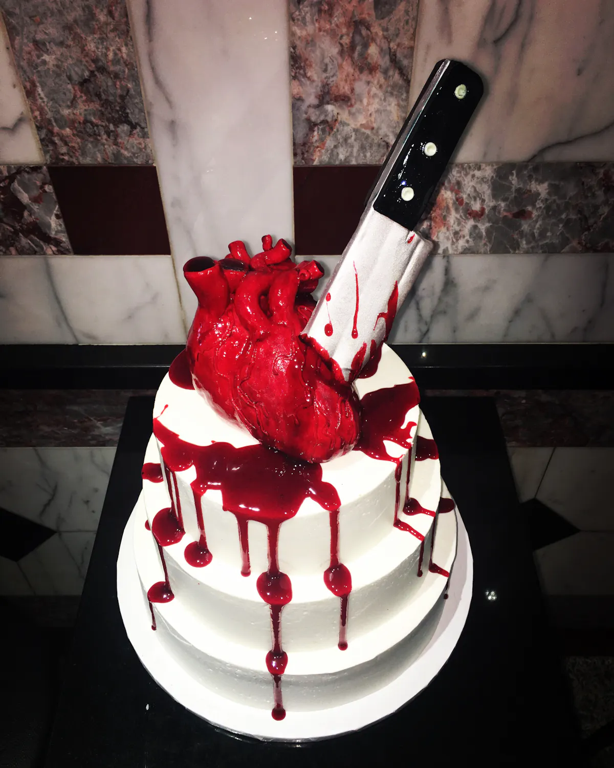 a cake sitting on top of a table