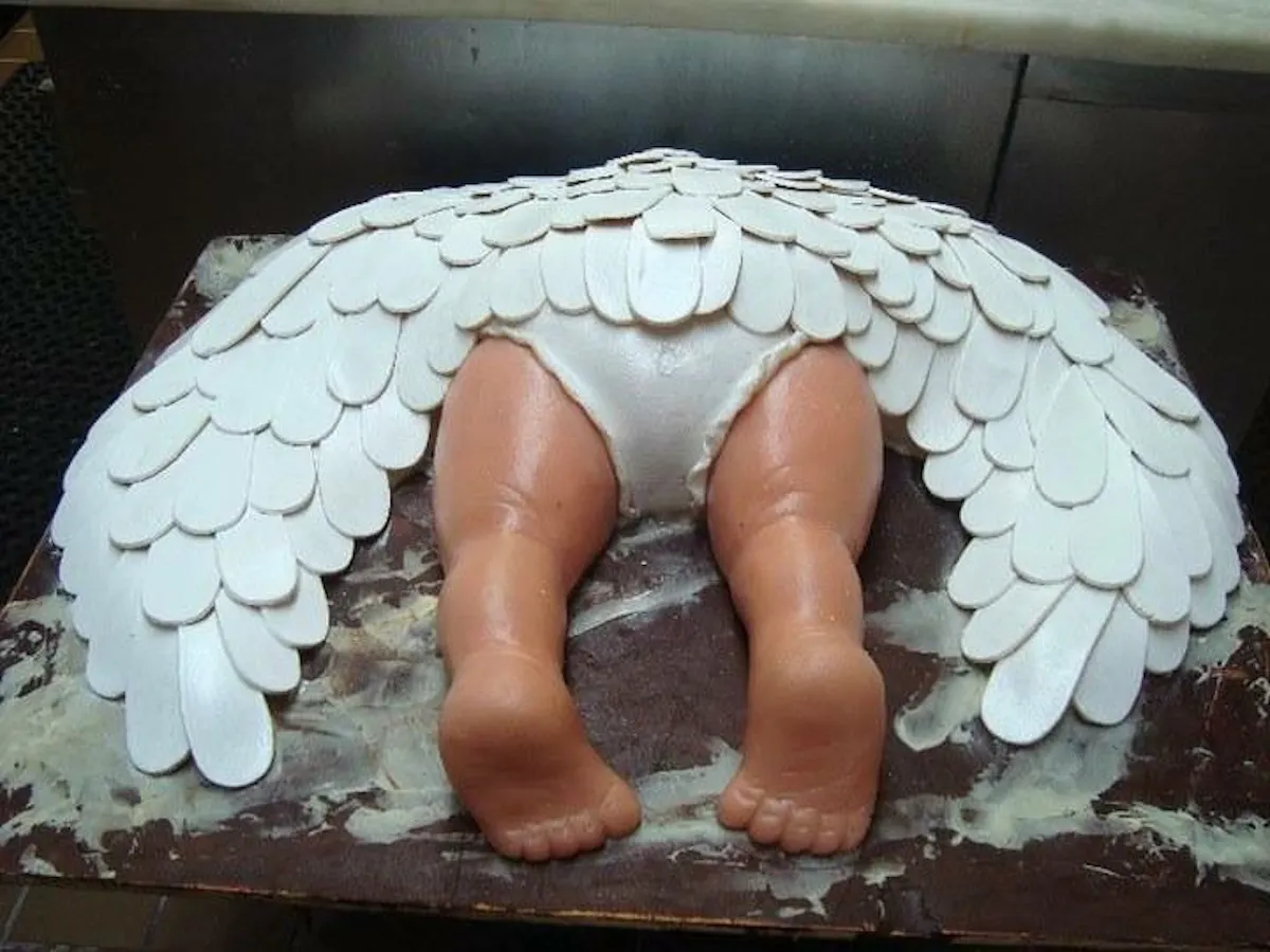 a statue of a donut