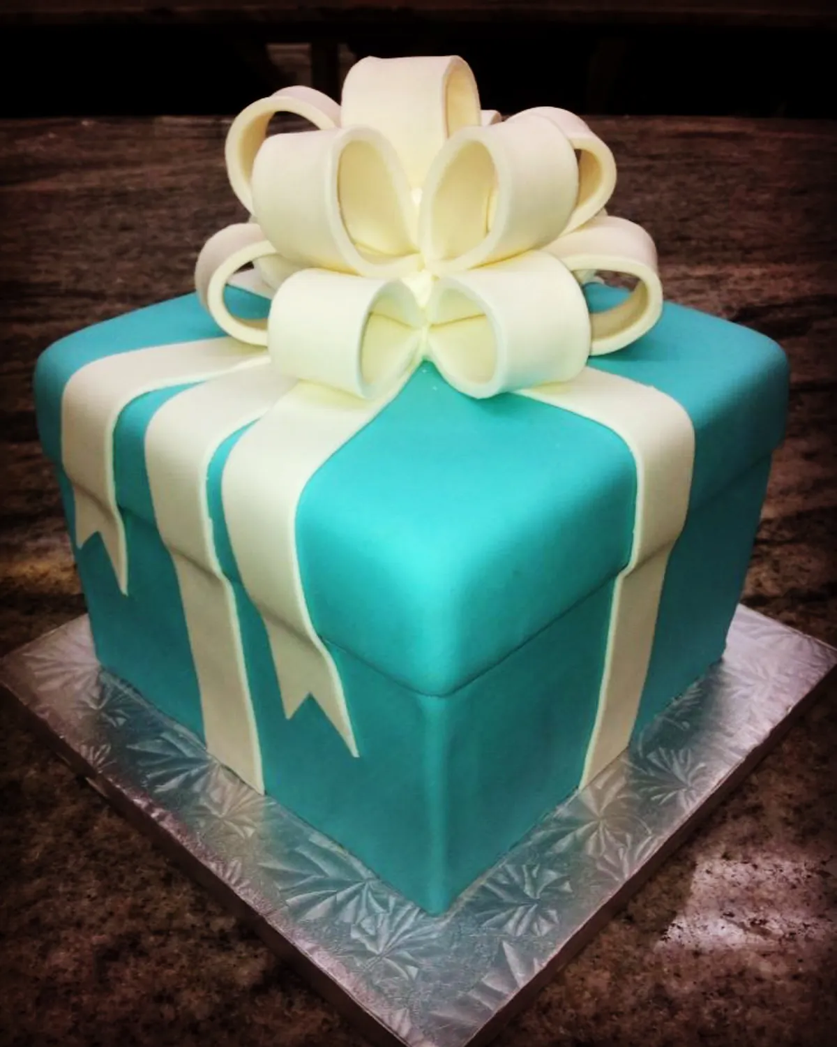 a cake sitting on top of a table
