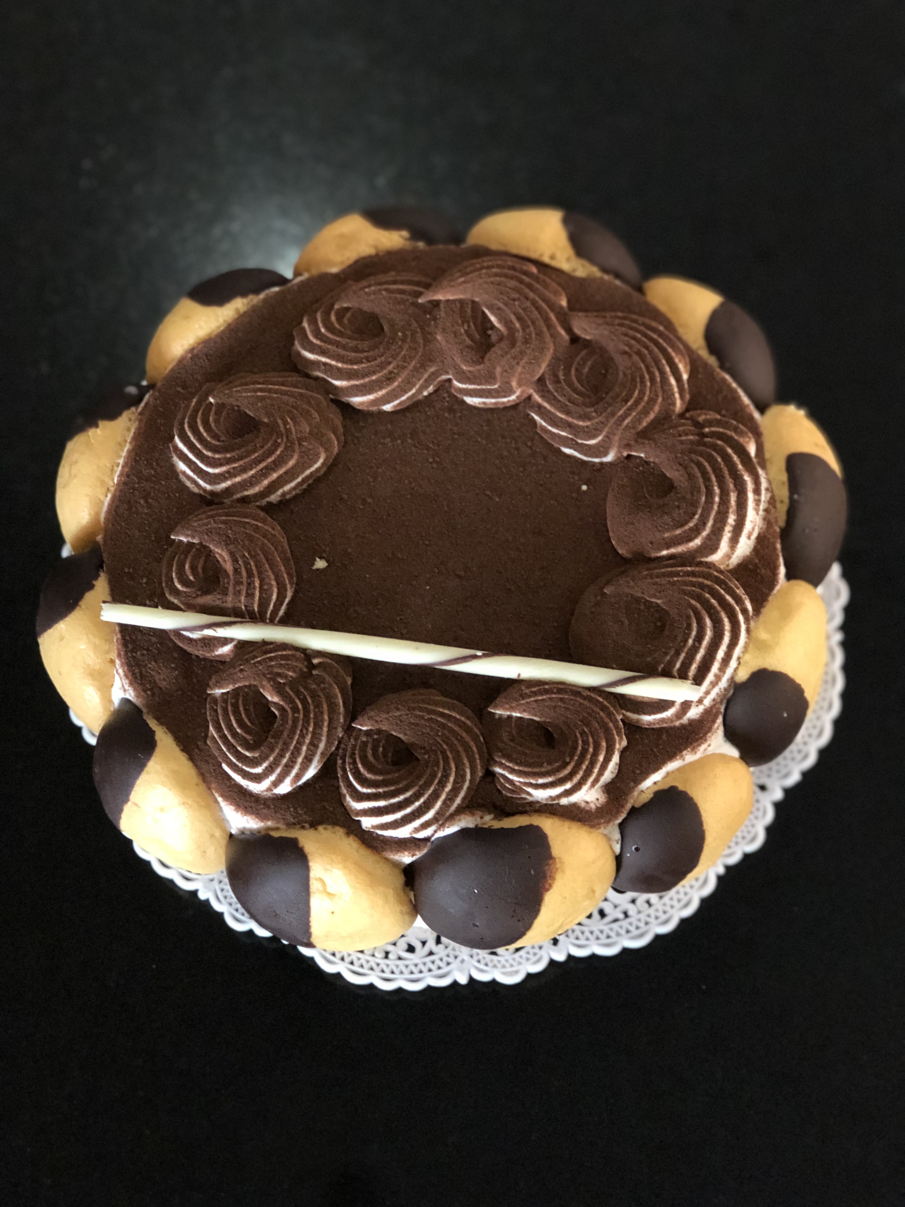 a chocolate cake