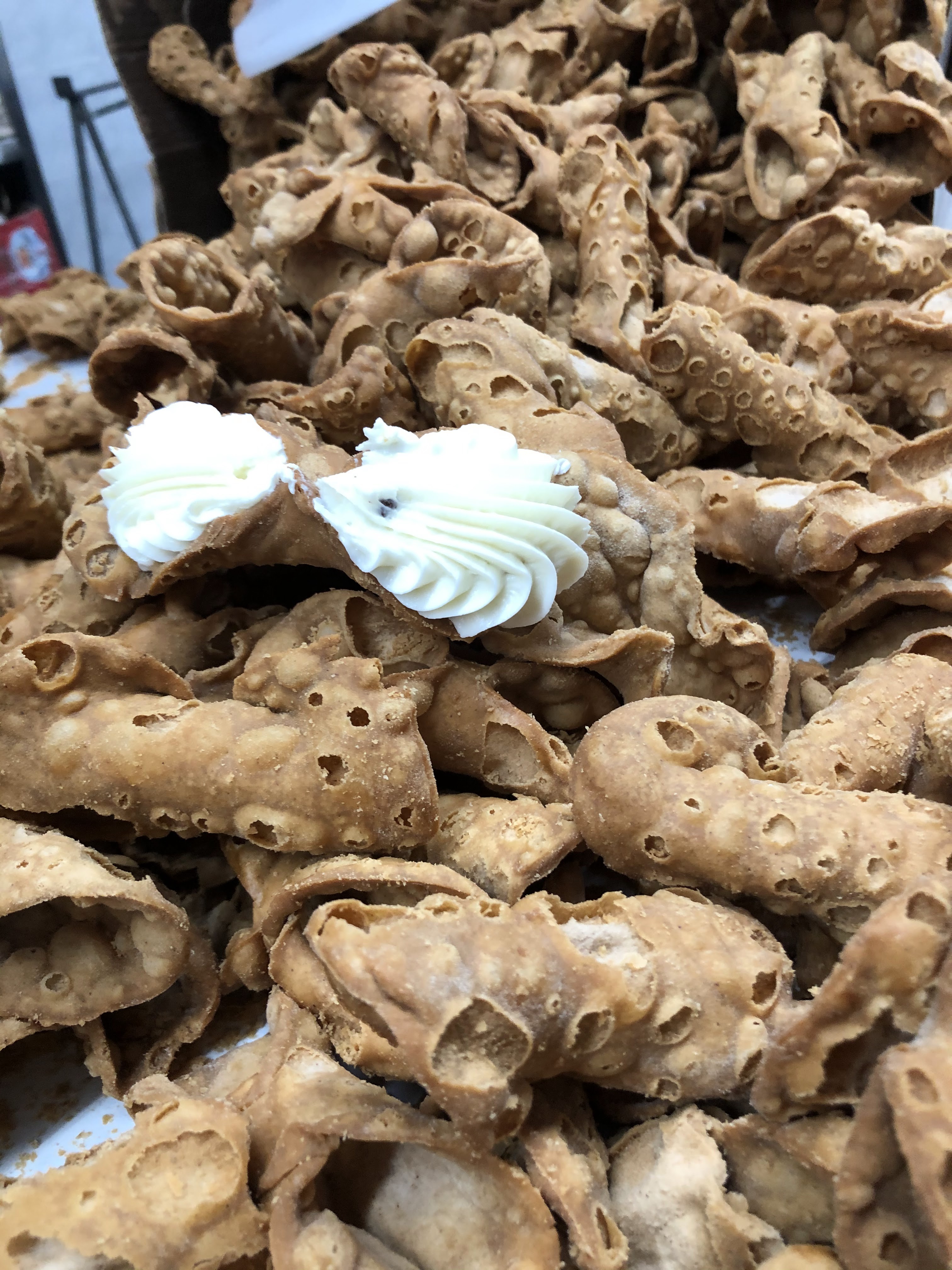 a pile of food