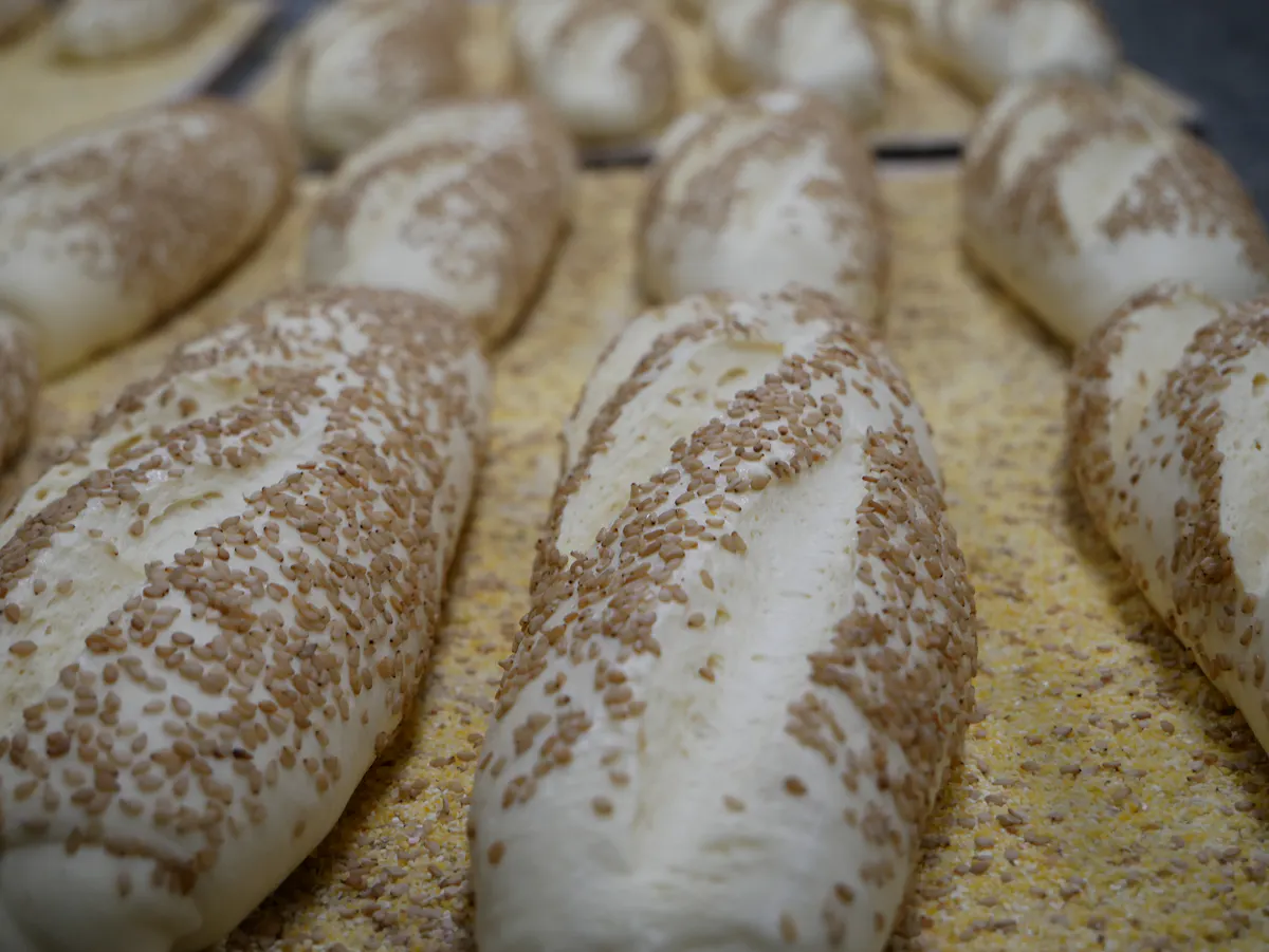 a close up of food