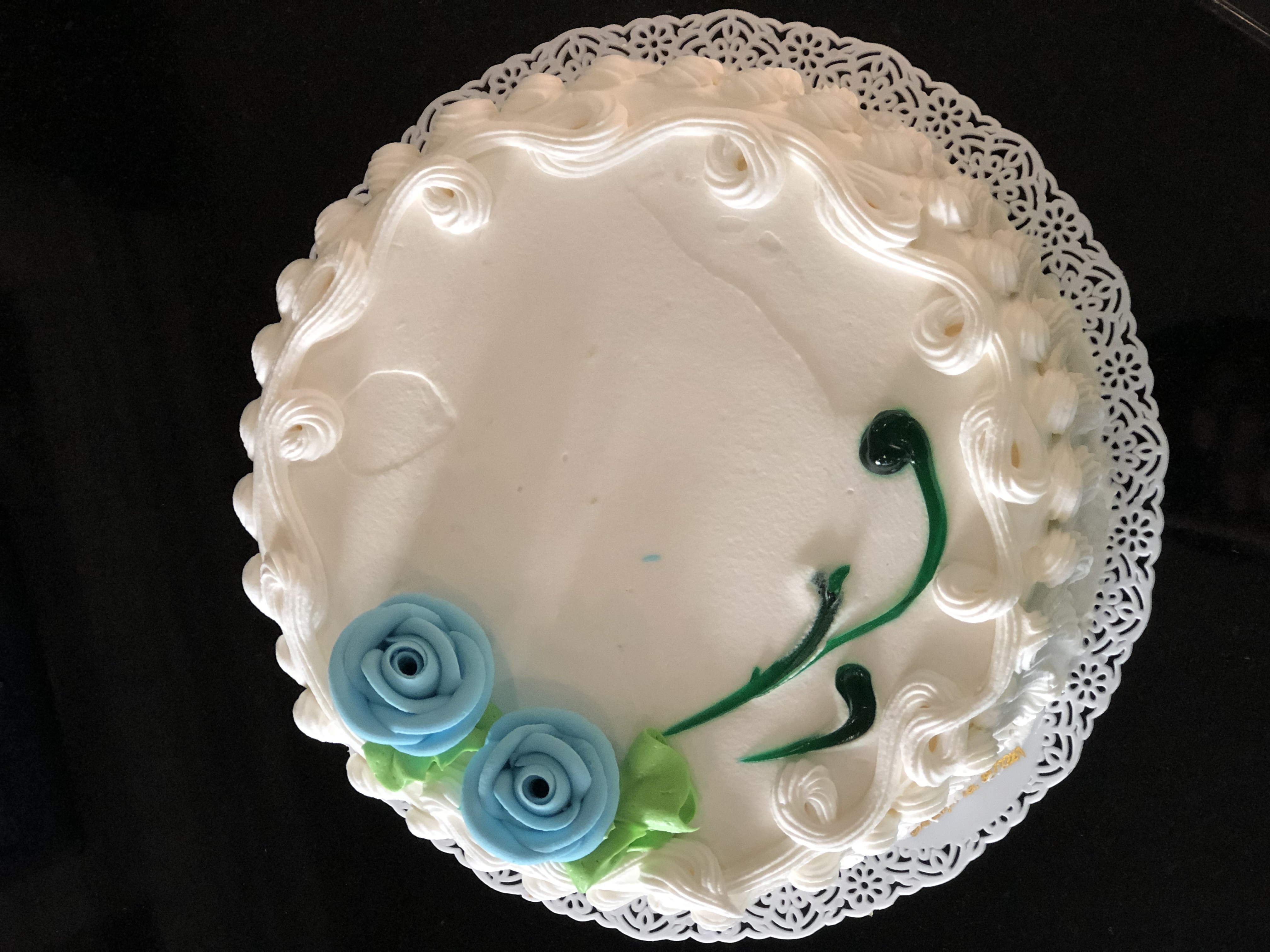 a decorated cake on a table