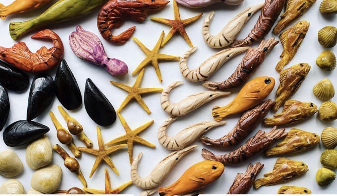 food on a table