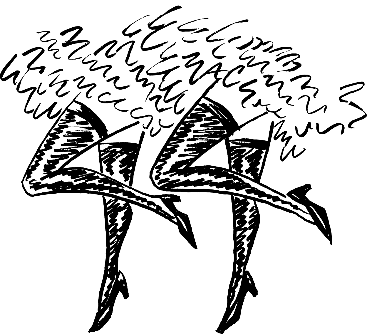 a black background with a black square