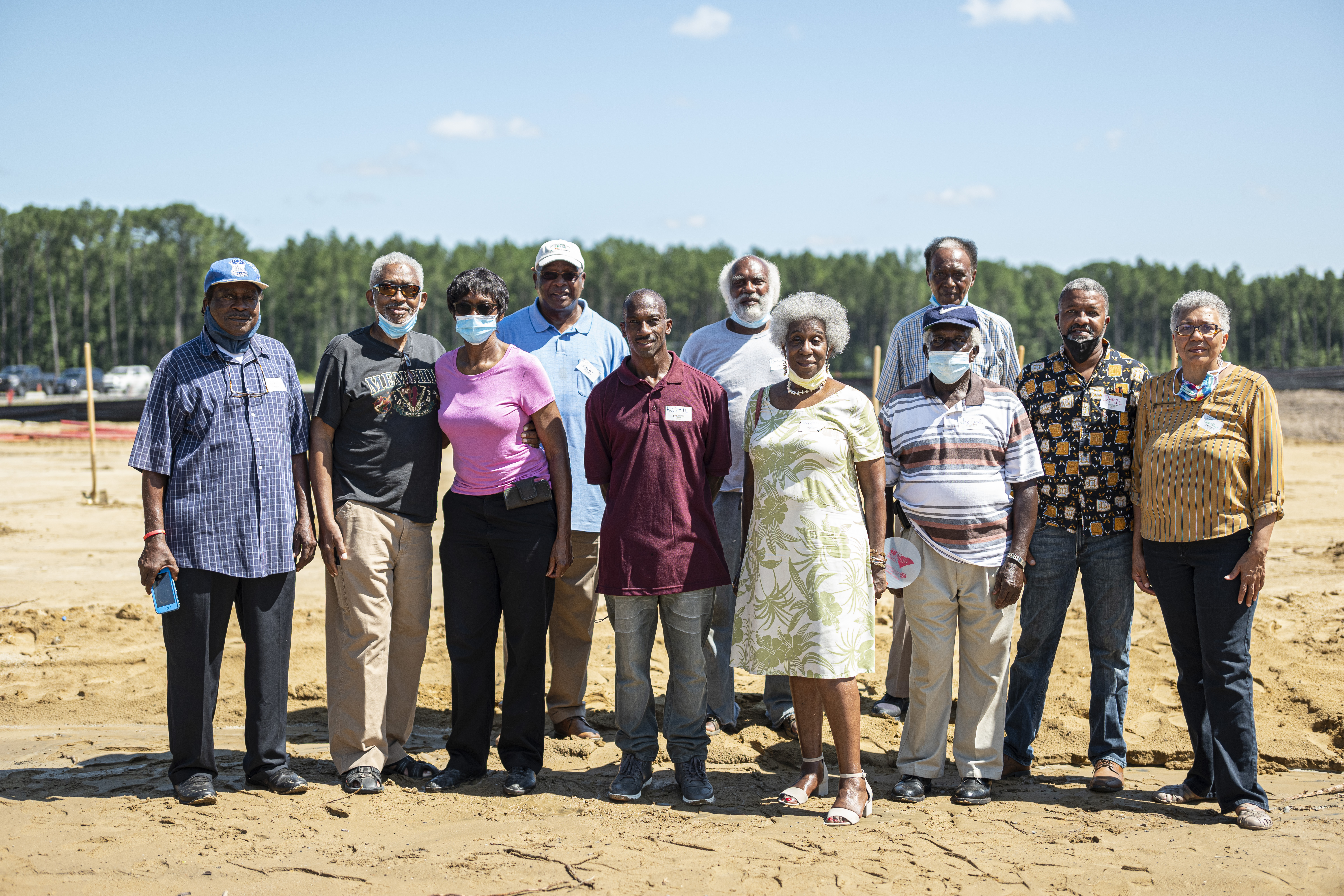 Michael Jordan et al. posing for a photo
