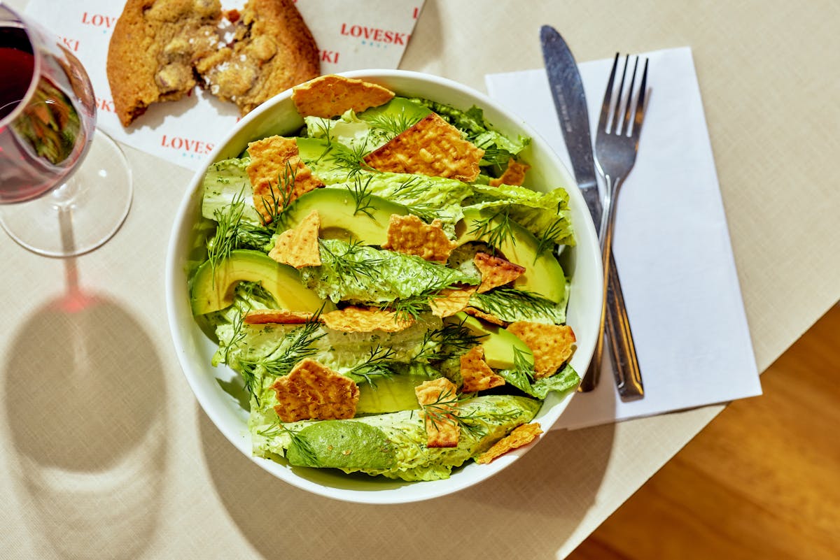 a plate of food on a table